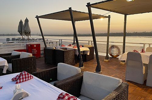 ms-darakum-nile-river-cruise-deck-sunset