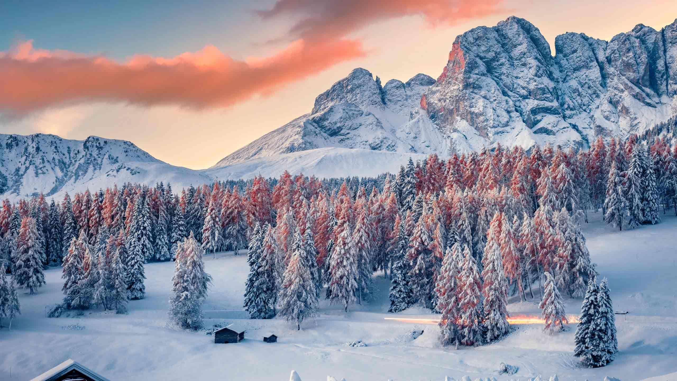 Dolomites Snowshoeing Winter Adventure 8D7N, Guided