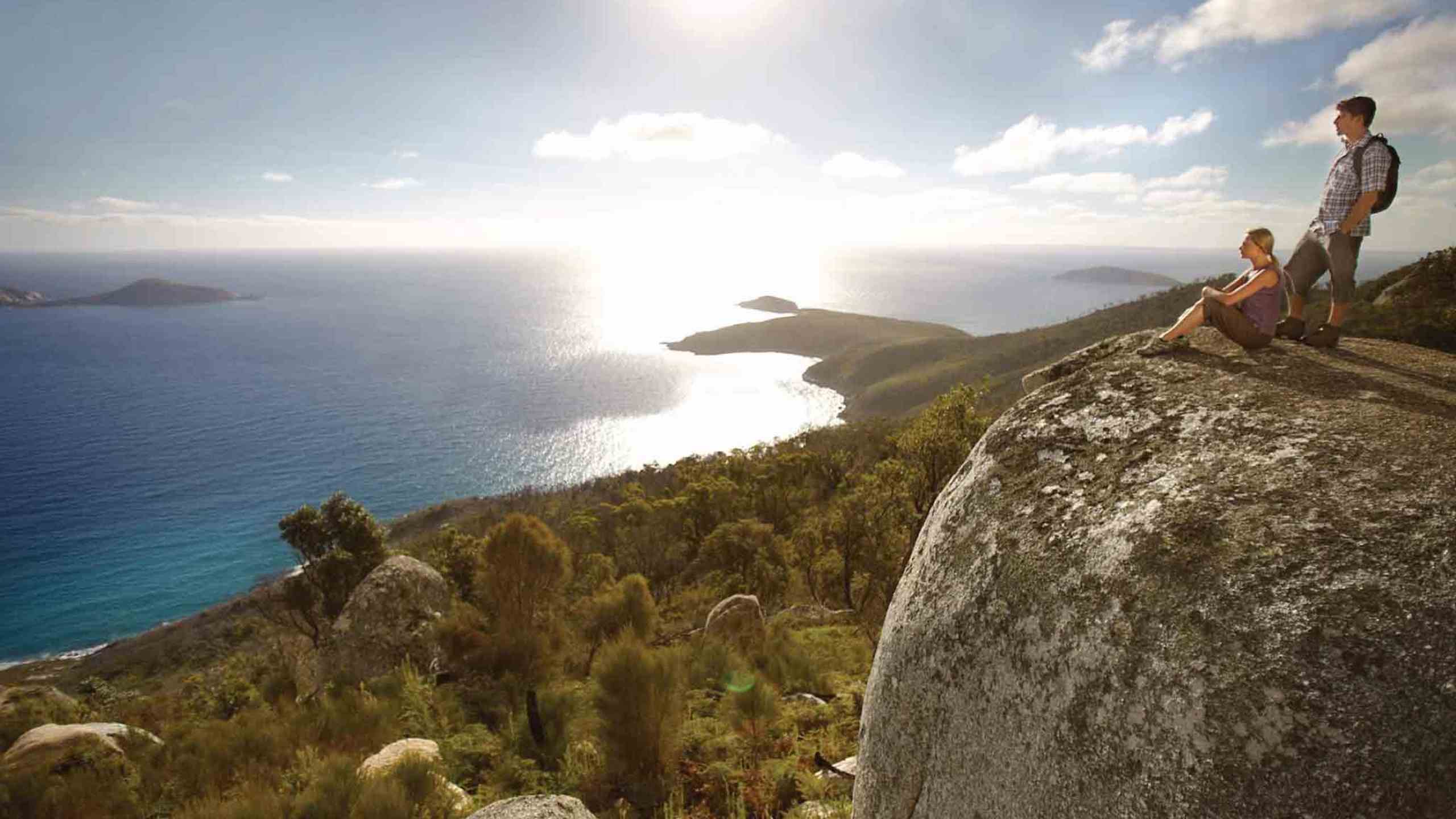 Couple at Clifftop View Wilsons Promontory