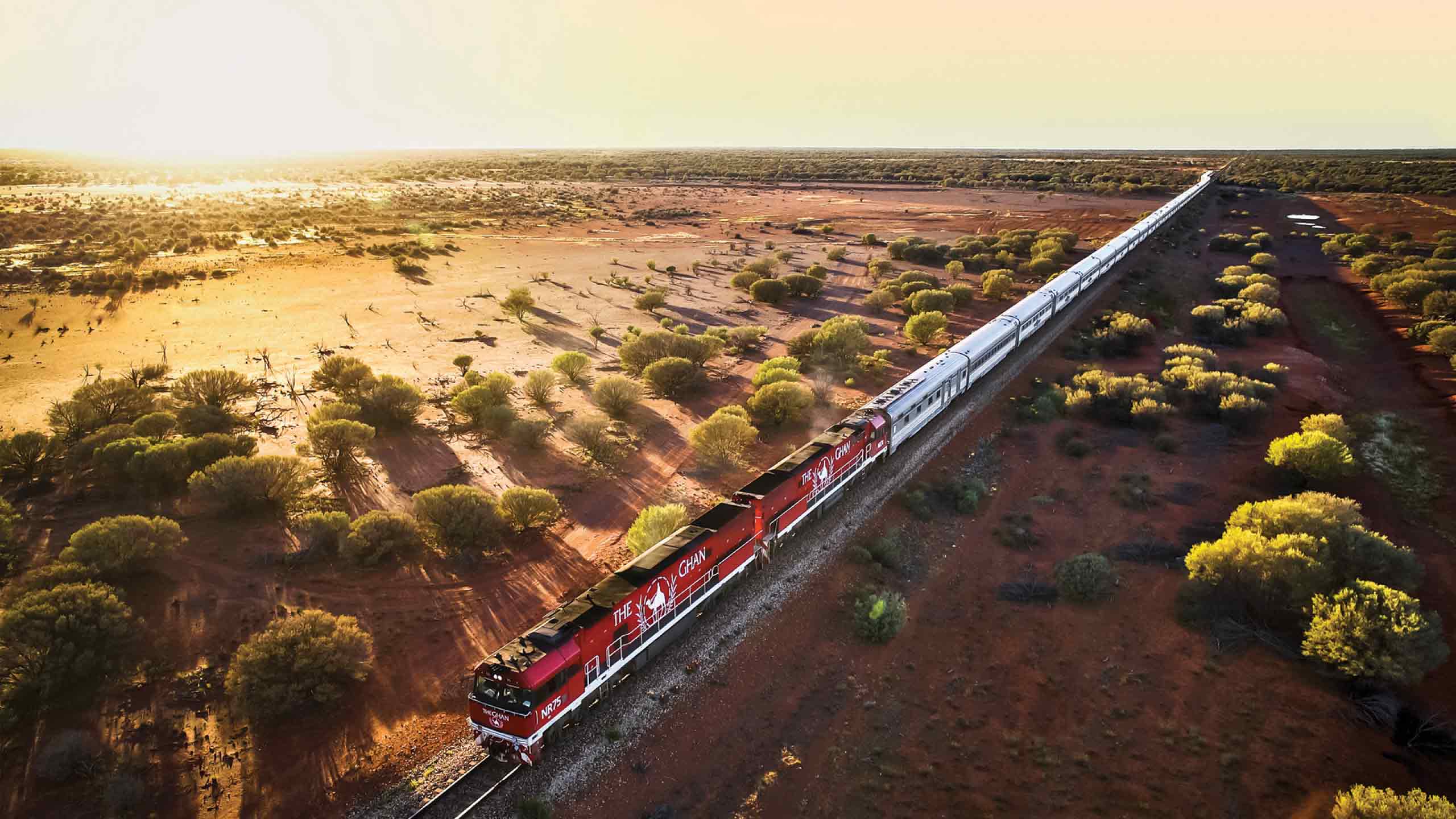 the-ghan-train-at-sunset-ausstralia