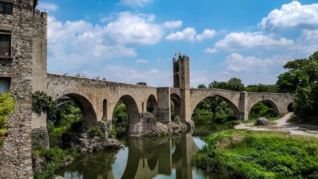 besalu-bridge-over-water-spain