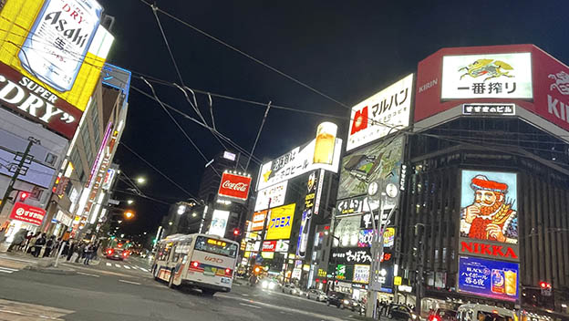 the-sapporo-street-at-night