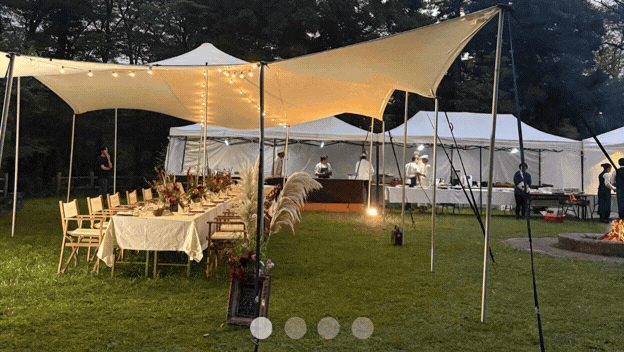 unzen-tented-kyushu-japan-dining