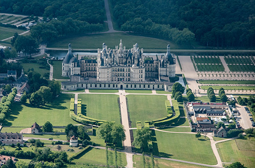 chateau-de-chambord-france-aerial