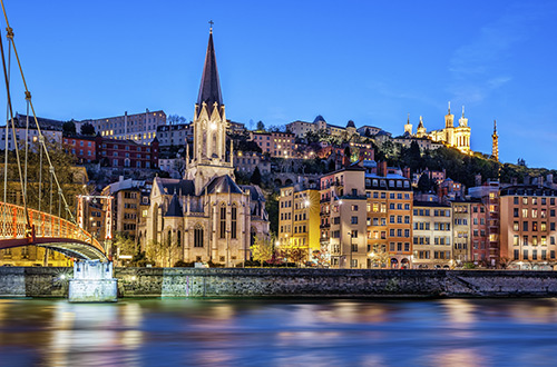 lyon-france-night