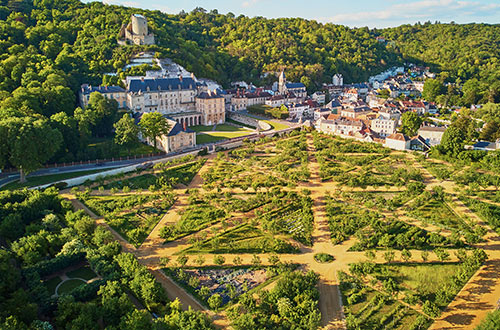 la-roche-guyon-france-aerial