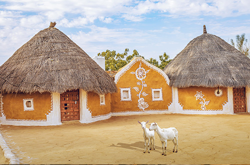 thar-desert-jodhpur-india-village