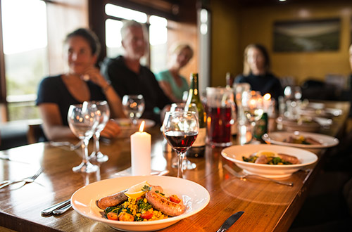 cradle-mountain-huts-overland-track-dinner