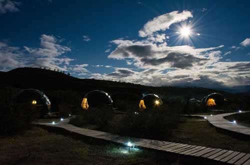 EcoCamp Sunset Chile Patagonia